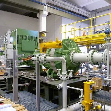 Sistema de compressor de anel líquido para gás não condensável GARO