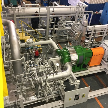 Sistema de compressor de anel líquido para gases condensáveis da GARO